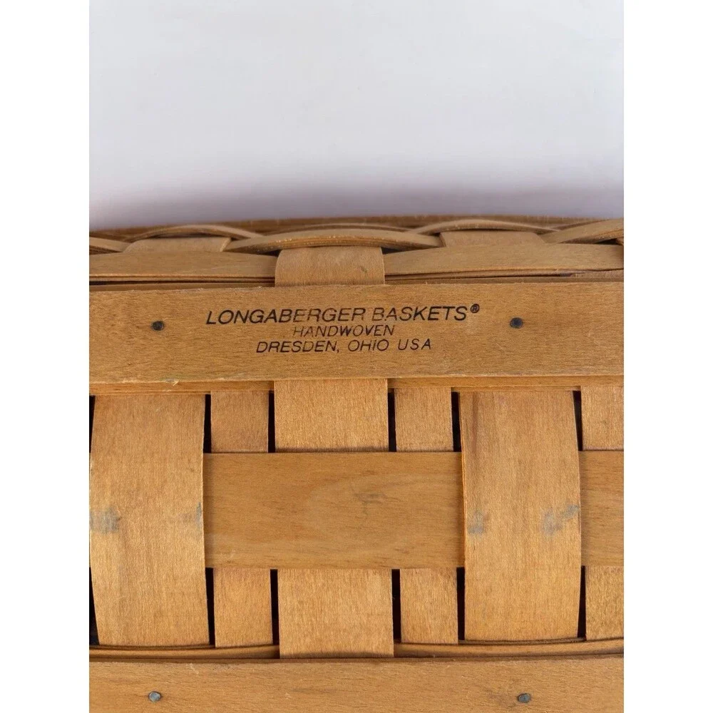 Longaberger Rectangle Bread Basket 1999  Liner Protector Set
